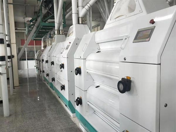 100吨级面粉加工设备安徽合肥客户加工现场